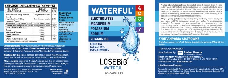 losebig waterful etiketa
